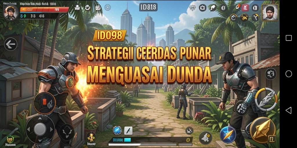 Tangkapan layar gameplay ID098 yang menunjukkan pertempuran strategi mendebarkan.