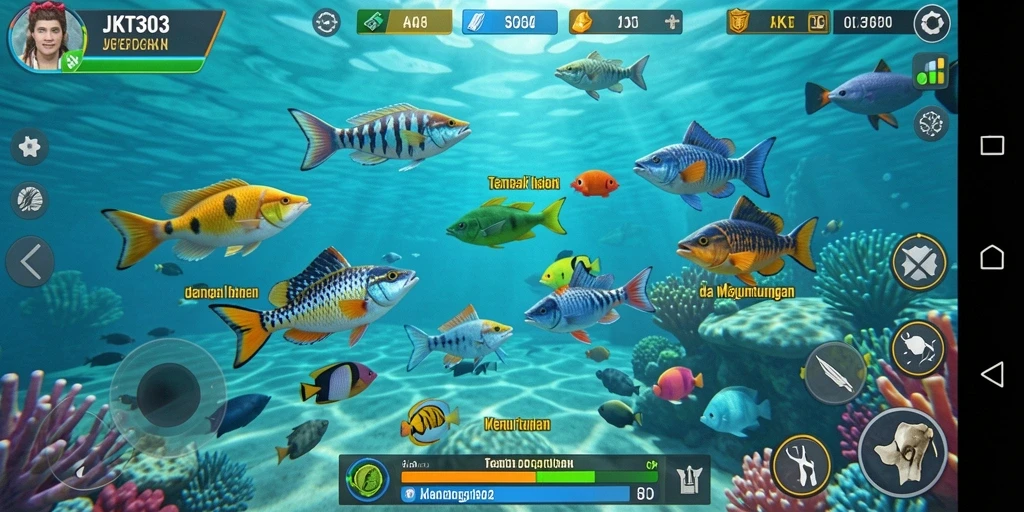 Tangkapan layar JKT303, menampilkan keseruan gameplay Tembak Ikan.