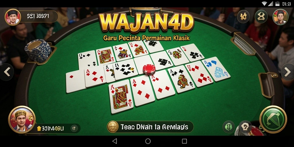 Tampilan menarik gameplay domino di WAJAN4D.